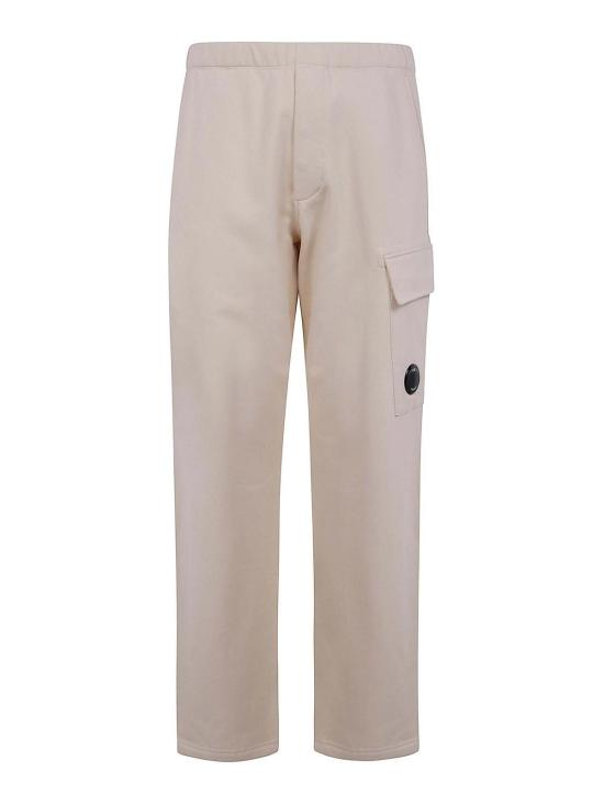 25FW 씨피 컴퍼니 다이애그널 레이즈드 플리스 카고 스웨트팬츠 19CMSP141A005086W402 NUDE NEUTRALS