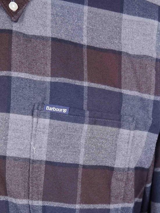25FW 바버 긴팔 셔츠 MSH5057BR17 Brown - BARBOUR