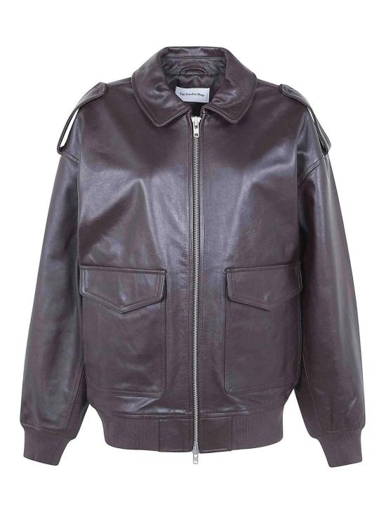 25FW 더프랭키샵 가죽 자켓 VIPERLEATHERJAFS18BROWN