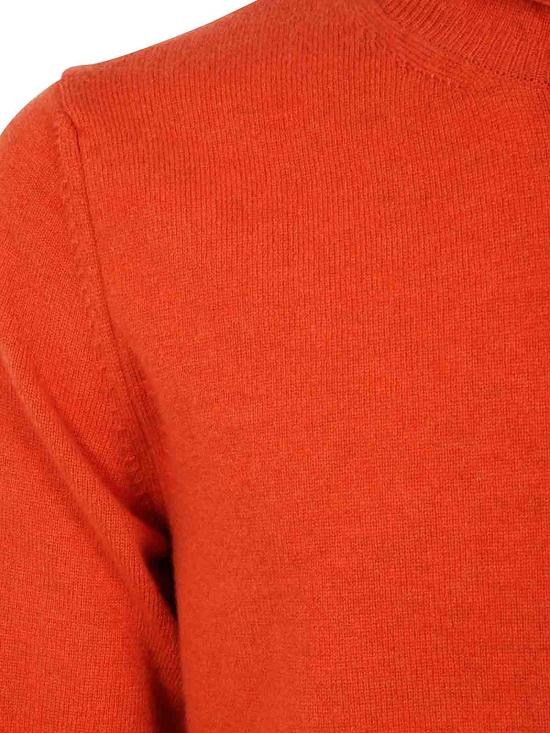 25FW 꼼데가르송 라운드 넥 울 스웨터 FPN0075 Orange - COMME DES GARCONS
