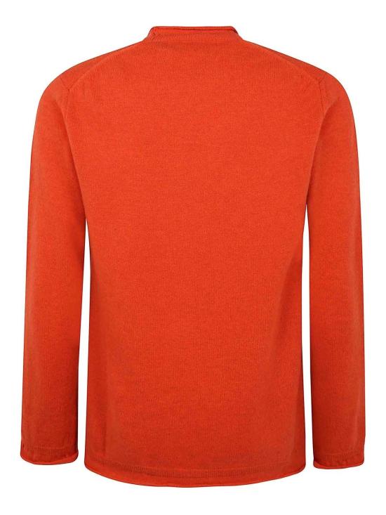 25FW 꼼데가르송 라운드 넥 울 스웨터 FPN0075 Orange - COMME DES GARCONS
