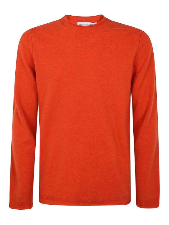 25FW 꼼데가르송 라운드 넥 울 스웨터 FPN0075 Orange