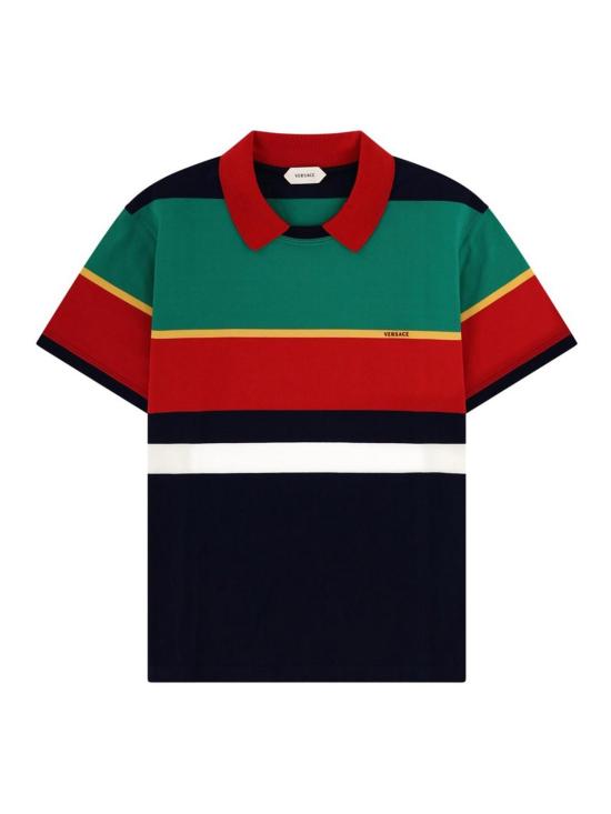 26SS 베르사체 폴로 티셔츠 10245791A178906G870 Multicolour
