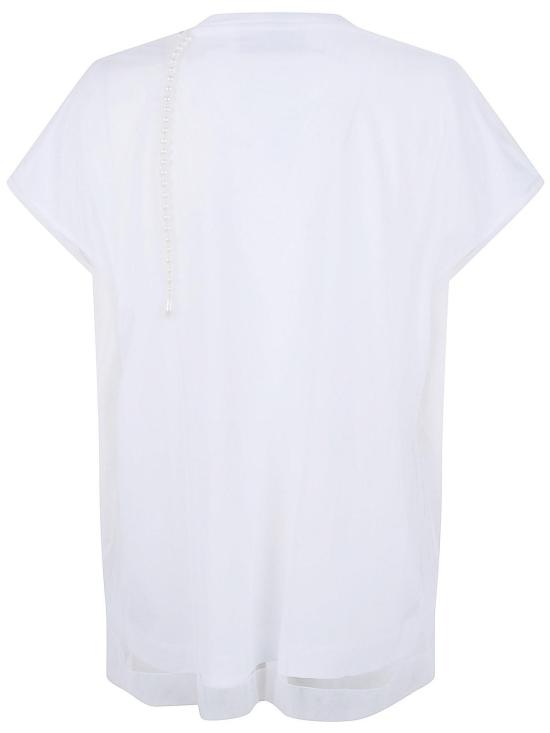 25FW 시몬로샤 반팔 티셔츠 5404B0553WHITE - SIMONE ROCHA