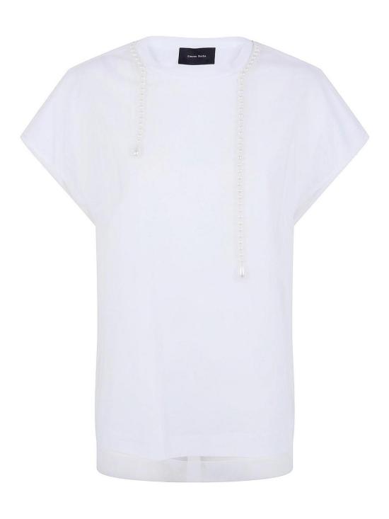 25FW 시몬로샤 반팔 티셔츠 5404B0553WHITE