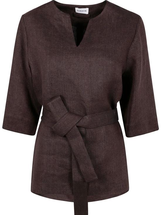  파로쉬 탑 D313069 BETULLA086 DARK BROWN - PAROSH