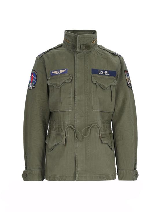 26FW 폴로 랄프로렌 로고 아이코닉 밀리터리 자켓 710 961616 001 GREEN