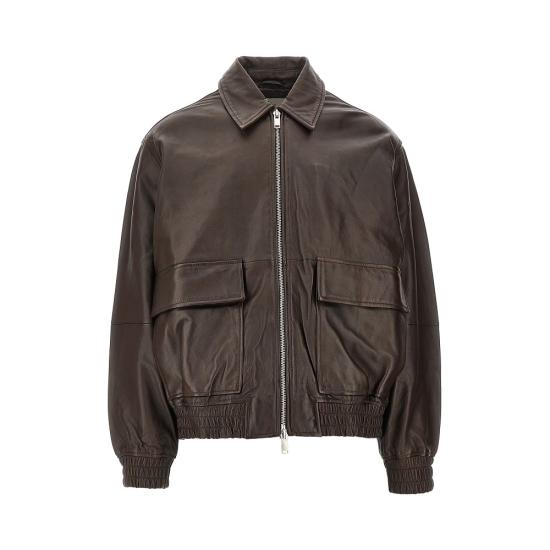 26FW 스튜디오 니콜슨 가죽 자켓 1115 Brown