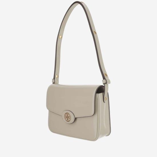  토리버치 가방 글로시 레더 숄더백 화이트 - TORY BURCH