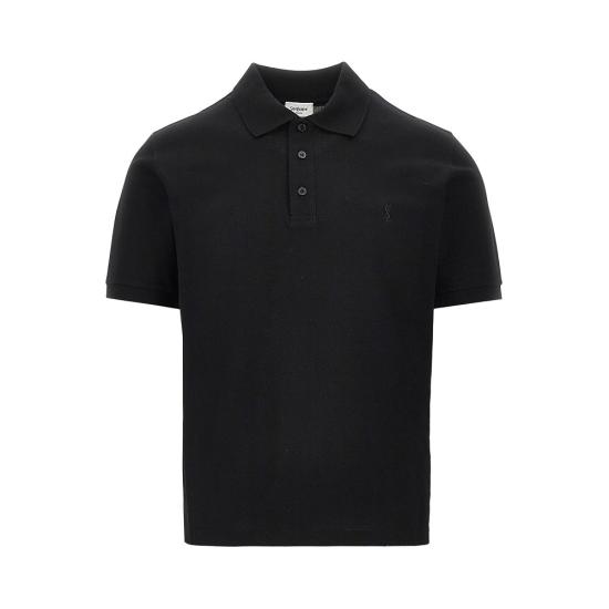 26FW 생로랑 폴로 티셔츠 A001BFY38EK Black