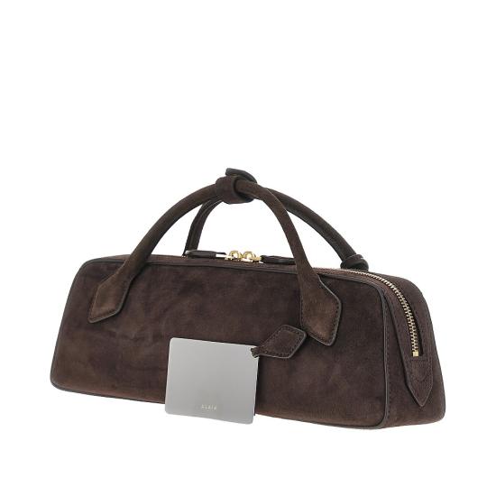 26FW 알라이아 르 테켈 스웨이드 고트스킨 클러치 AA1S06026CA328 Brown - ALAIA