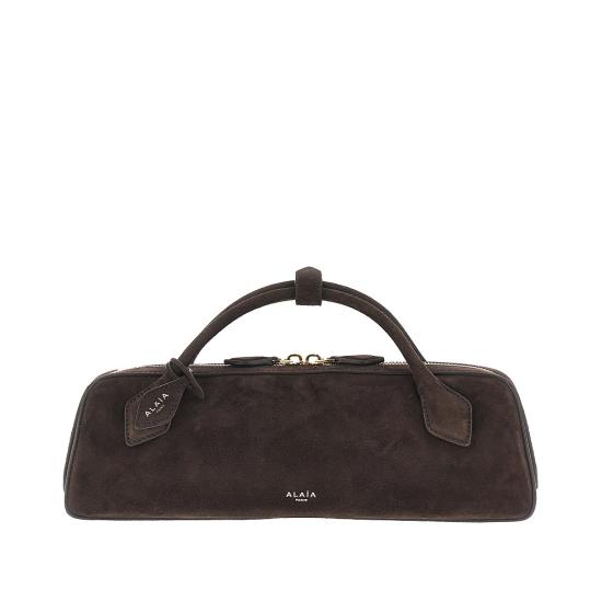 26FW 알라이아 르 테켈 스웨이드 고트스킨 클러치 AA1S06026CA328 Brown