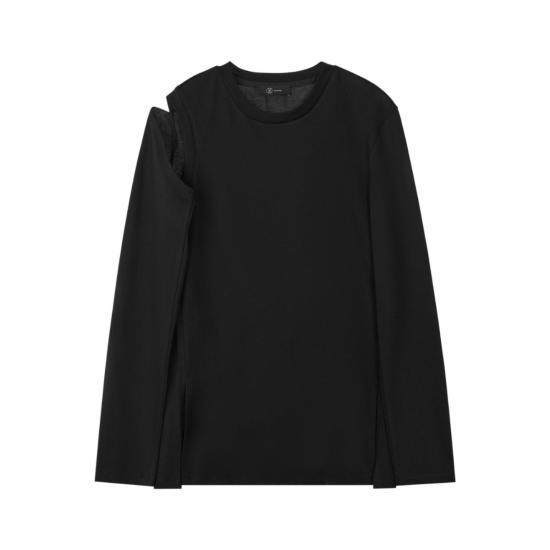 Blossom H Company 긴팔 티셔츠 블로섬 H 컴퍼니 마틸 숄더 티셔츠 블랙
