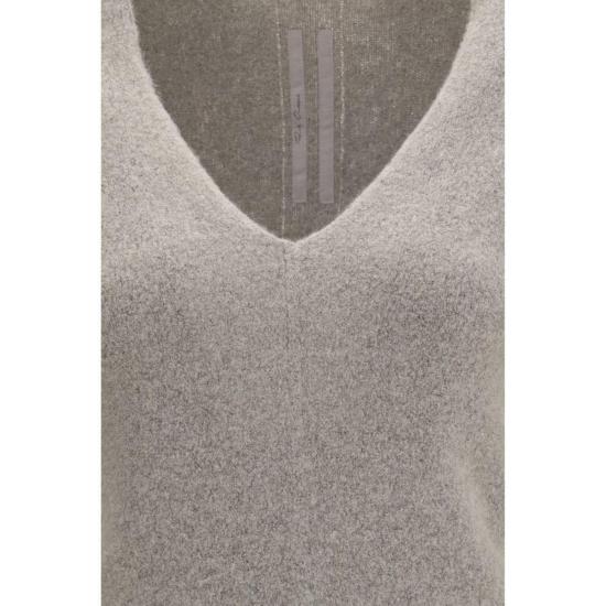 26FW 릭 오웬스 스웨터 브이넥  (회색) - RICK OWENS