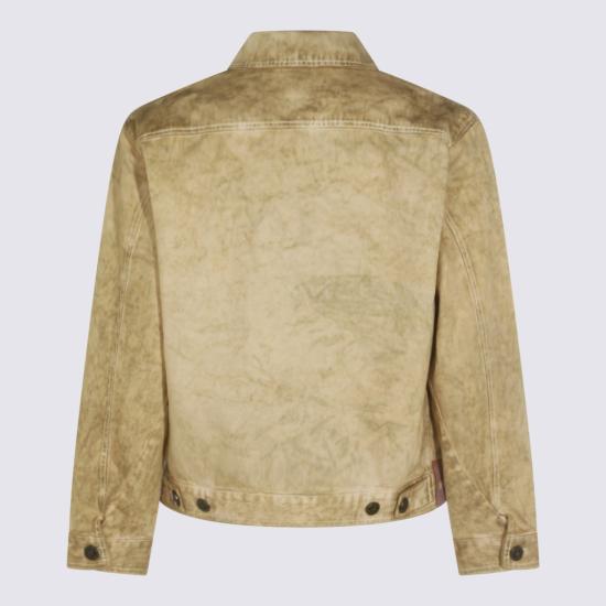 26SS 비비안웨스트우드 워시드 지퍼 캐주얼 자켓 2801000JW01HAC403 Neutrals - VIVIENNE WESTWOOD