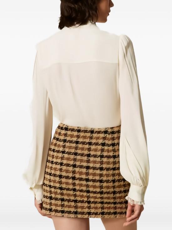 26FW 트윈셋 숏 스커트 262TT2351 S1295814021 Brown nut gold - TWINSET