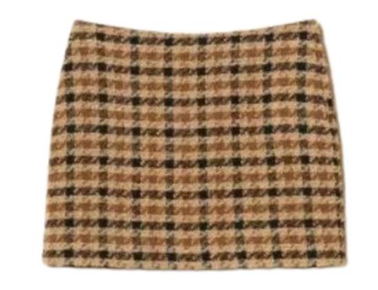 26FW 트윈셋 숏 스커트 262TT2351 S1295814021 Brown nut gold