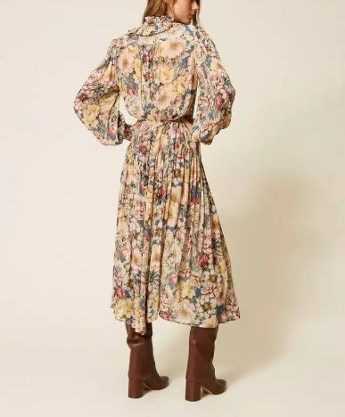 26FW 트윈셋 미디 원피스 262TT2610 S1951514099 Blu indaco - TWINSET
