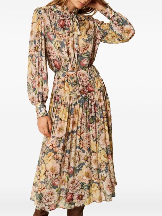 26FW 트윈셋 미디 원피스 262TT2610 S1951514099 Blu indaco - TWINSET