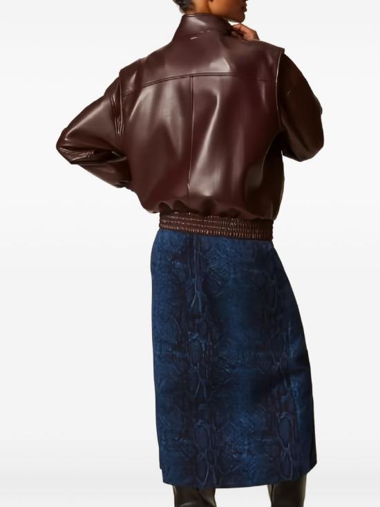 26FW 트윈셋 가죽 자켓 262TT2060 S1472114057 BORDEAUX - TWINSET
