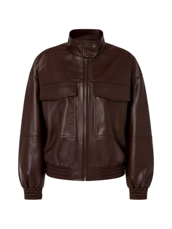 26FW 트윈셋 가죽 자켓 262TT2060 S1472114057 BORDEAUX - TWINSET