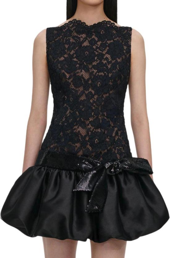 26FW 셀프 포트레이트 숏 원피스 AW26013SBBLACK - SELF PORTRAIT