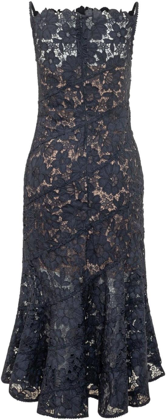 26FW 셀프 포트레이트 롱 원피스 AW26043MNNAVY BLACK - SELF PORTRAIT