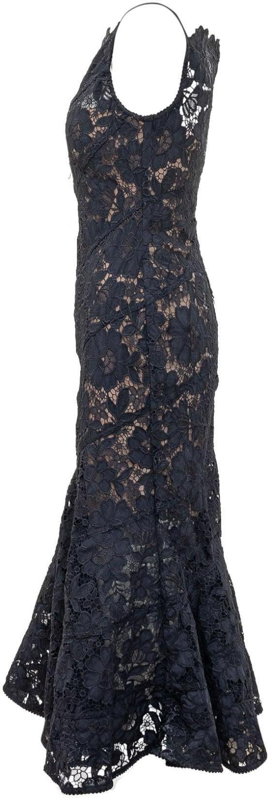 26FW 셀프 포트레이트 롱 원피스 AW26043MNNAVY BLACK - SELF PORTRAIT
