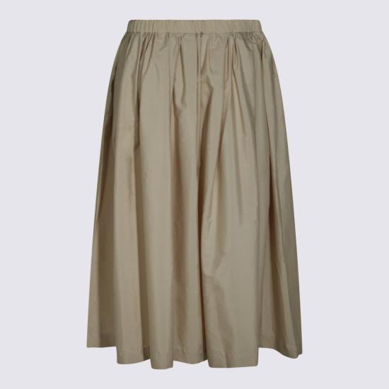 26SS 나인인더모닝 미디 스커트 LIL07R33SABBIA Neutrals - NINE IN THE MORNING