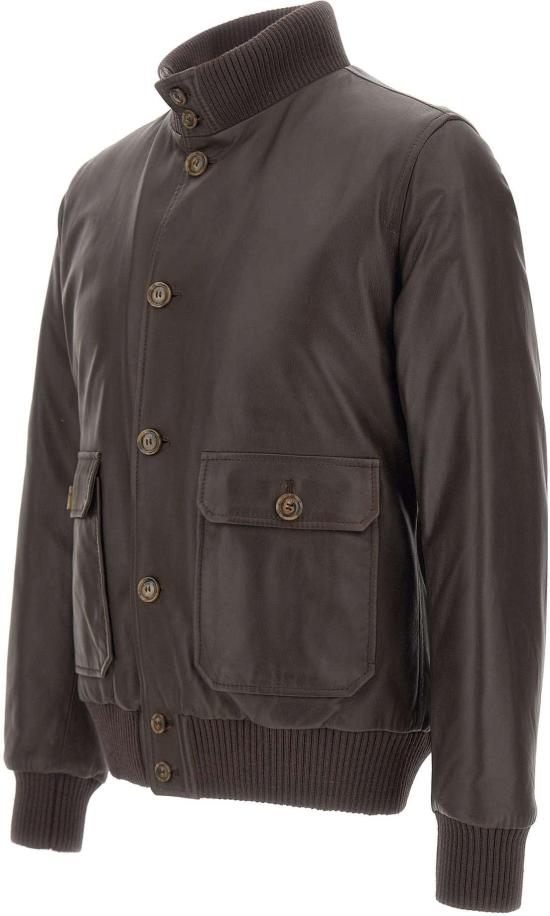 26FW 발바 가죽 자켓 VERMONT58200290029 BROWN - BARBA