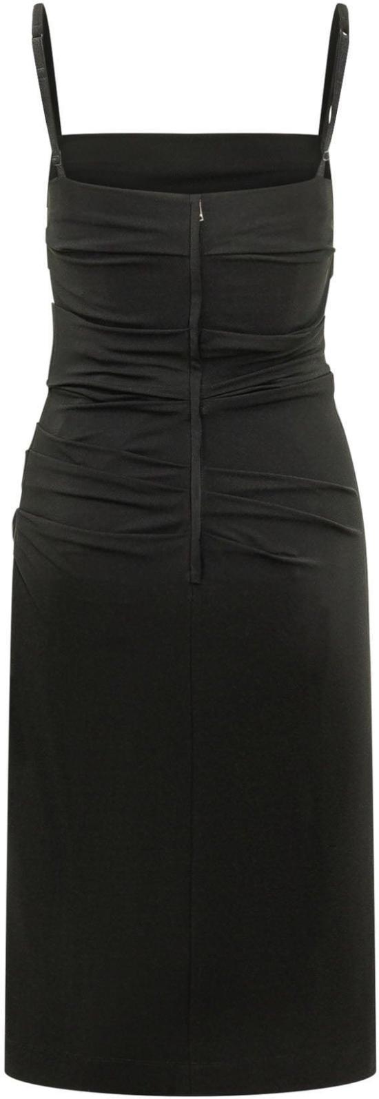 26FW 돌체앤가바나 미디 원피스 F6JMHTFUIBFN0000 BLACK - DOLCE & GABBANA
