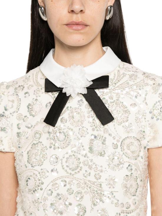 26FW 셀프 포트레이트 숏 원피스 AW26019SCCREAM WHITE - SELF PORTRAIT