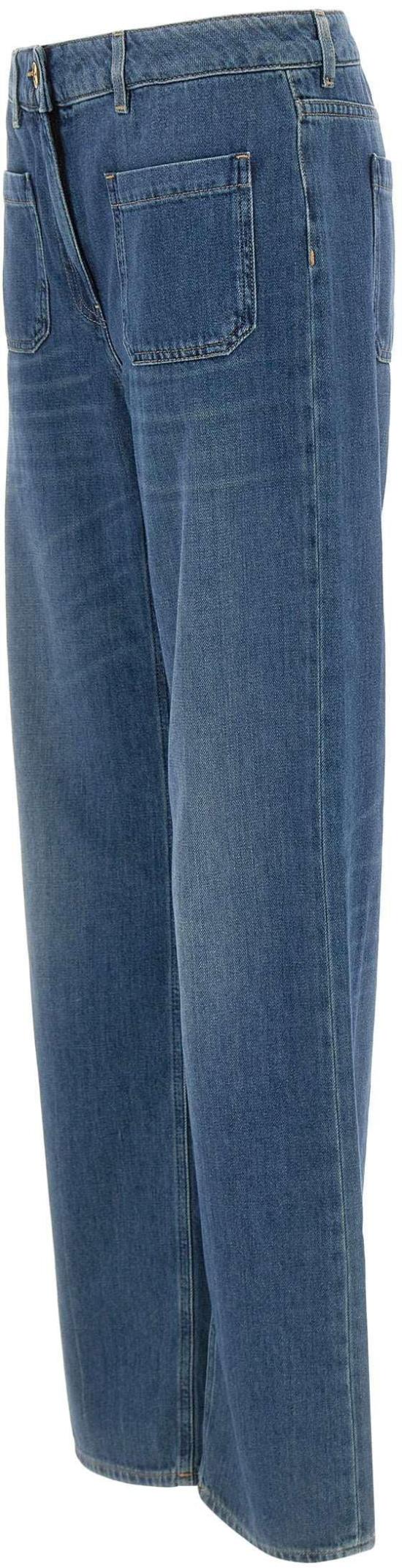 26FW 엘리자베타프랜치 데님 팬츠 PJ17I66E2139 BLUE - ELISABETTA FRANCHI