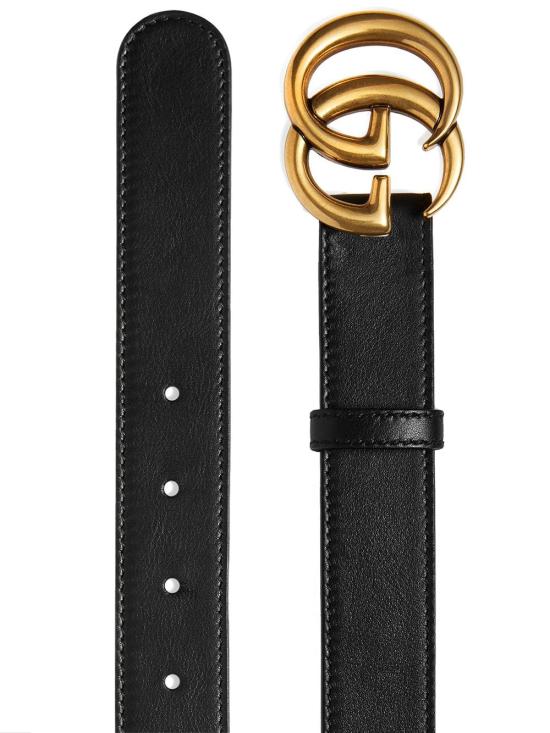 26FW 구찌 GG 마몽 씬 벨트 414516AP00T1000 NERO - GUCCI