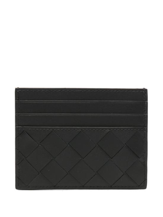 26FW 보테가베네타 인트레치아토 크레딧 카드 케이스 743209VCPQ38803 NERO - BOTTEGA VENETA