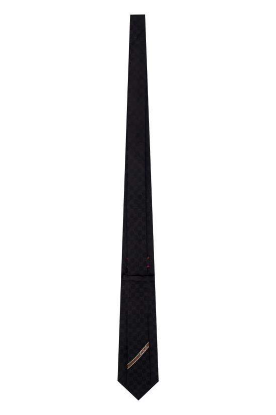 26FW 구찌 GG 패턴 실크 타이 4565204B0021000 NERO - GUCCI