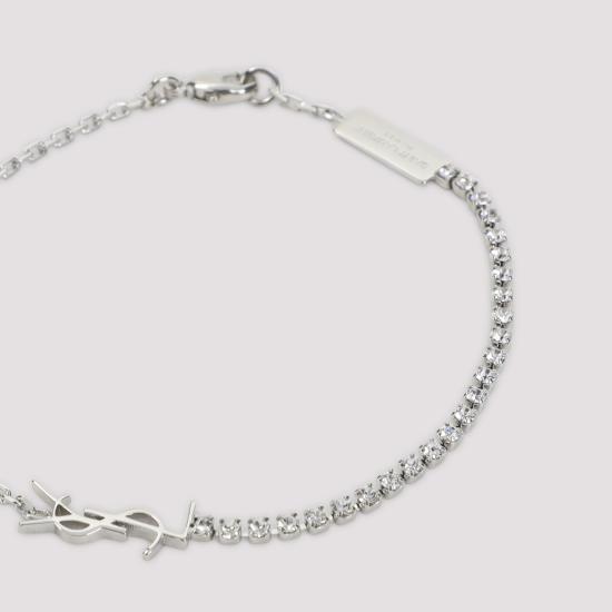 26FW 생로랑 메탈 앤 라인스톤 오피움 참 브레이슬릿 712345Y15268162 ARGENTO - SAINT LAURENT