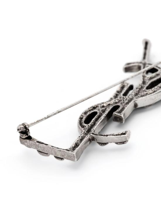 26FW 생로랑 YSL 오피움 크로커다일 브로치 470371Y15008142 ARGENTO - SAINT LAURENT