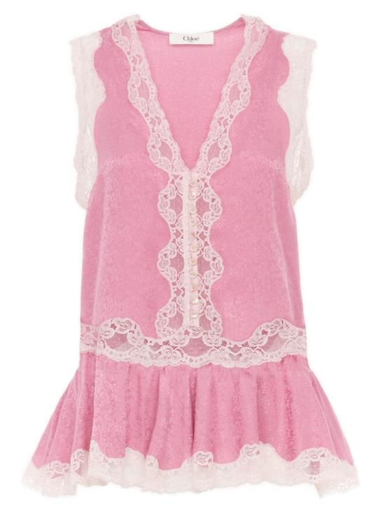 26FW 끌로에 블라우스 CH26UHT93332548 ROSA