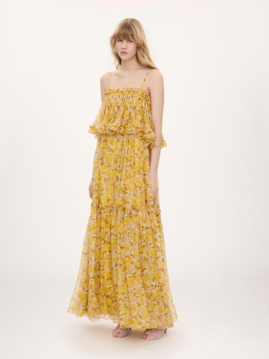 26FW 끌로에 미디 원피스 CH26UR12427592D GIALLO - CHLOE