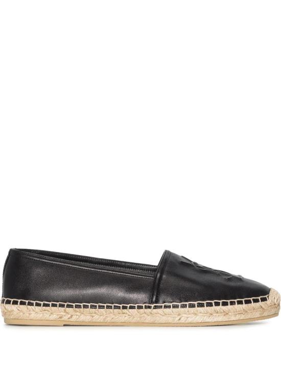 26FW 생로랑 램스킨 모노그램 에스파드리유 458573AAALP1000 NERO