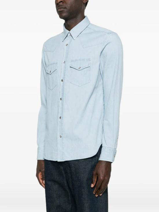 26SS 톰포드 긴팔 셔츠 HDS001FMC315UAN PALE BLUE - TOMFORD