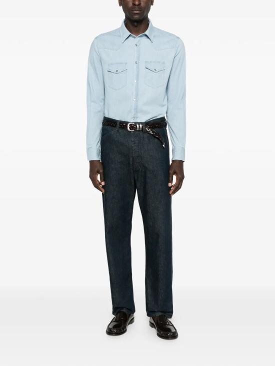 26SS 톰포드 긴팔 셔츠 HDS001FMC315UAN PALE BLUE - TOMFORD