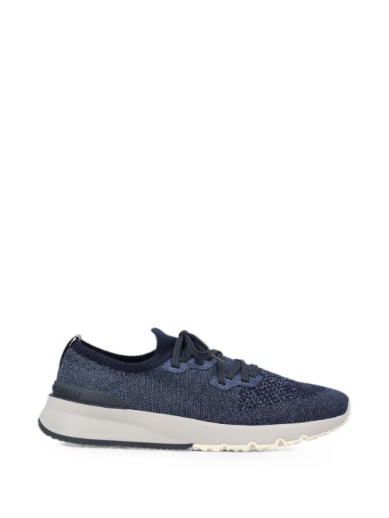 26FW 브루넬로 쿠치넬리 시네 니트 러너 MZUKISO250 CBJ51 NAVY DOM