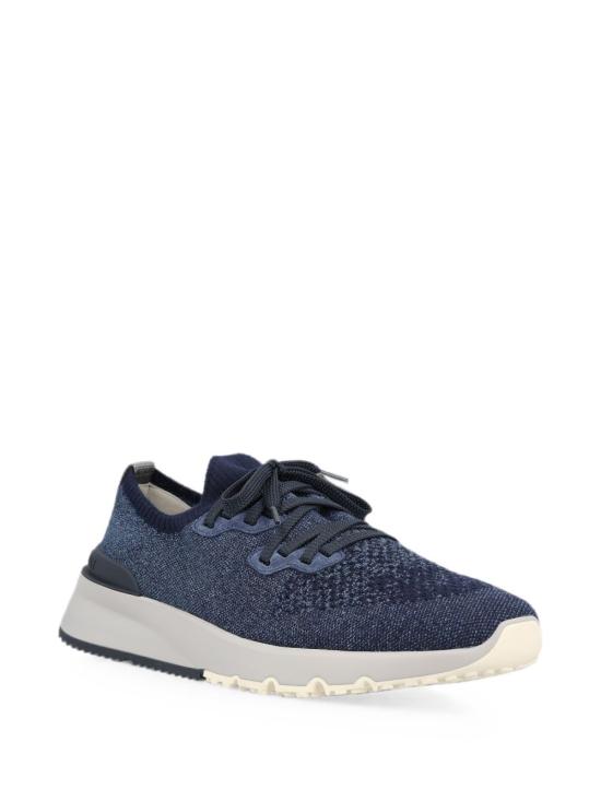 26FW 브루넬로 쿠치넬리 시네 니트 러너 MZUKISO250 CBJ51 NAVY DOM - BRUNELLO CUCINELLI