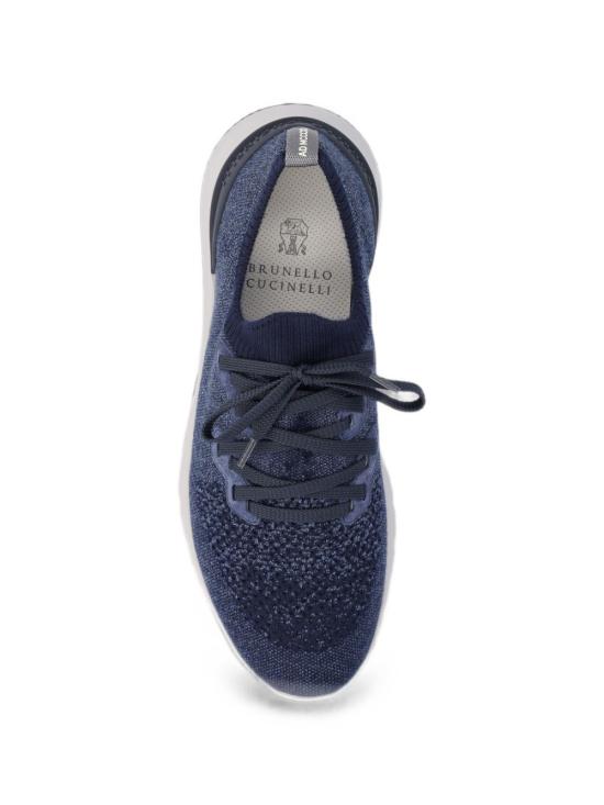 26FW 브루넬로 쿠치넬리 시네 니트 러너 MZUKISO250 CBJ51 NAVY DOM - BRUNELLO CUCINELLI