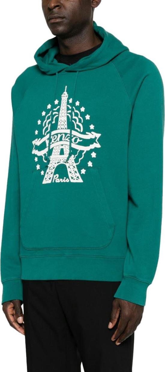 26FW 겐조 후드 티셔츠 FG65HO5534MQ55 GREEN - KENZO