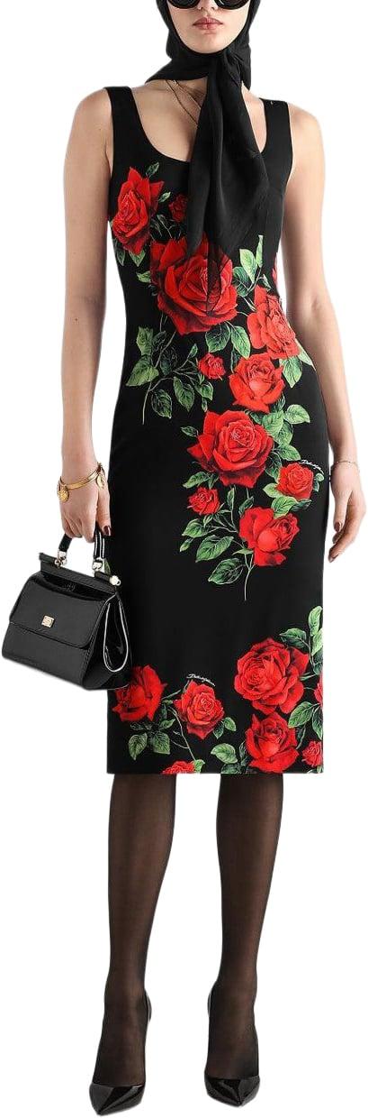 26FW 돌체앤가바나 숏 원피스 F622MTFSA9RHN6EJ BLACK - DOLCE & GABBANA