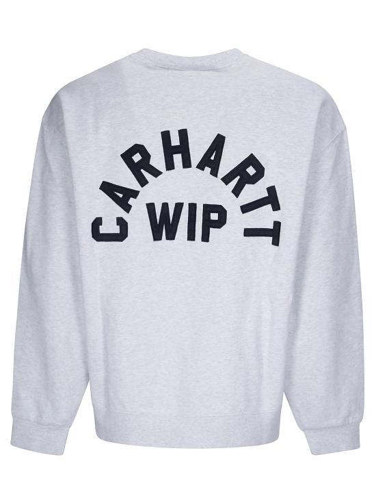 26FW 칼하트 WIP 긴팔 티셔츠 I037266 11T06 ASH HEATHER STONE WASHED DARK NAVY - CARHARTT WIP