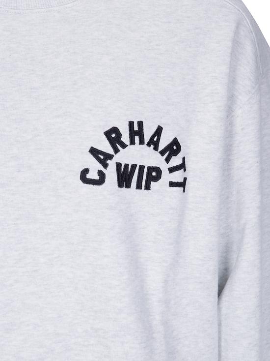 26FW 칼하트 WIP 긴팔 티셔츠 I037266 11T06 ASH HEATHER STONE WASHED DARK NAVY - CARHARTT WIP